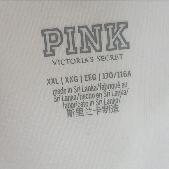 PINK VICTORIA'S SECRET RIB SQUARE NECK ACTIVE DRESS W POCKETS WHITE SIZE XXL - Picture 8 of 12